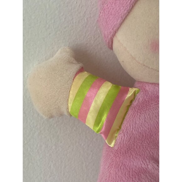 Fisher Price Pink Baby's First 1st Doll Brilliant Basics Plush Rattle Soft Toy - Picture 5 of 9